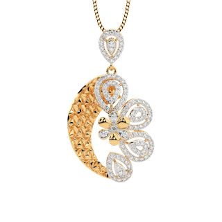 Triune Round Diamond Office Wear Pendant